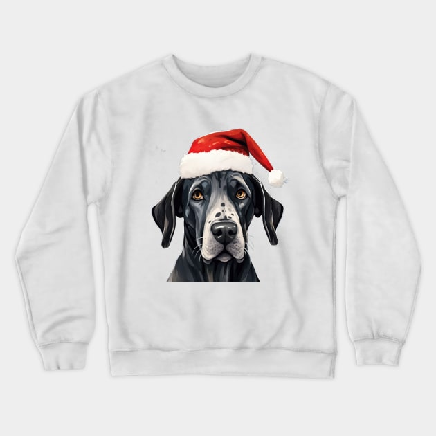 Great Dane Christma Crewneck Sweatshirt by MZeeDesigns